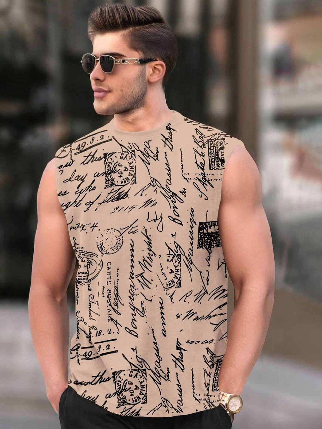 TRIPR Typography Printed Cotton Regular Fit T-shirt - view 1