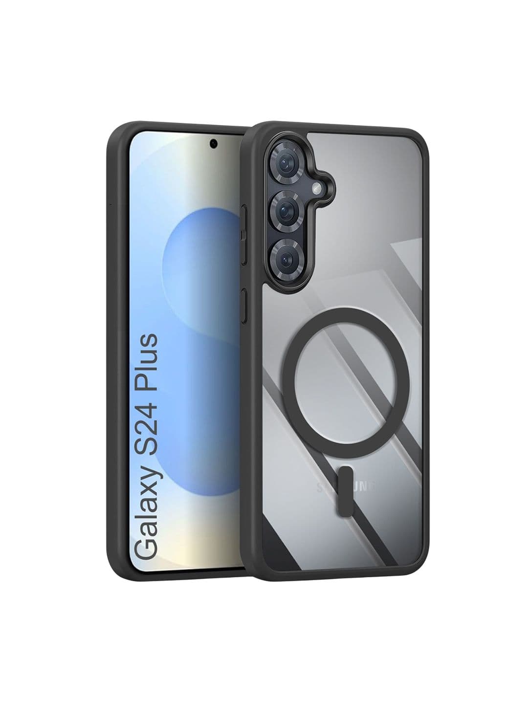 Luxury Kase Transparent Samsung Galaxy S24 Plus Impact Resistant Back Case - view 1