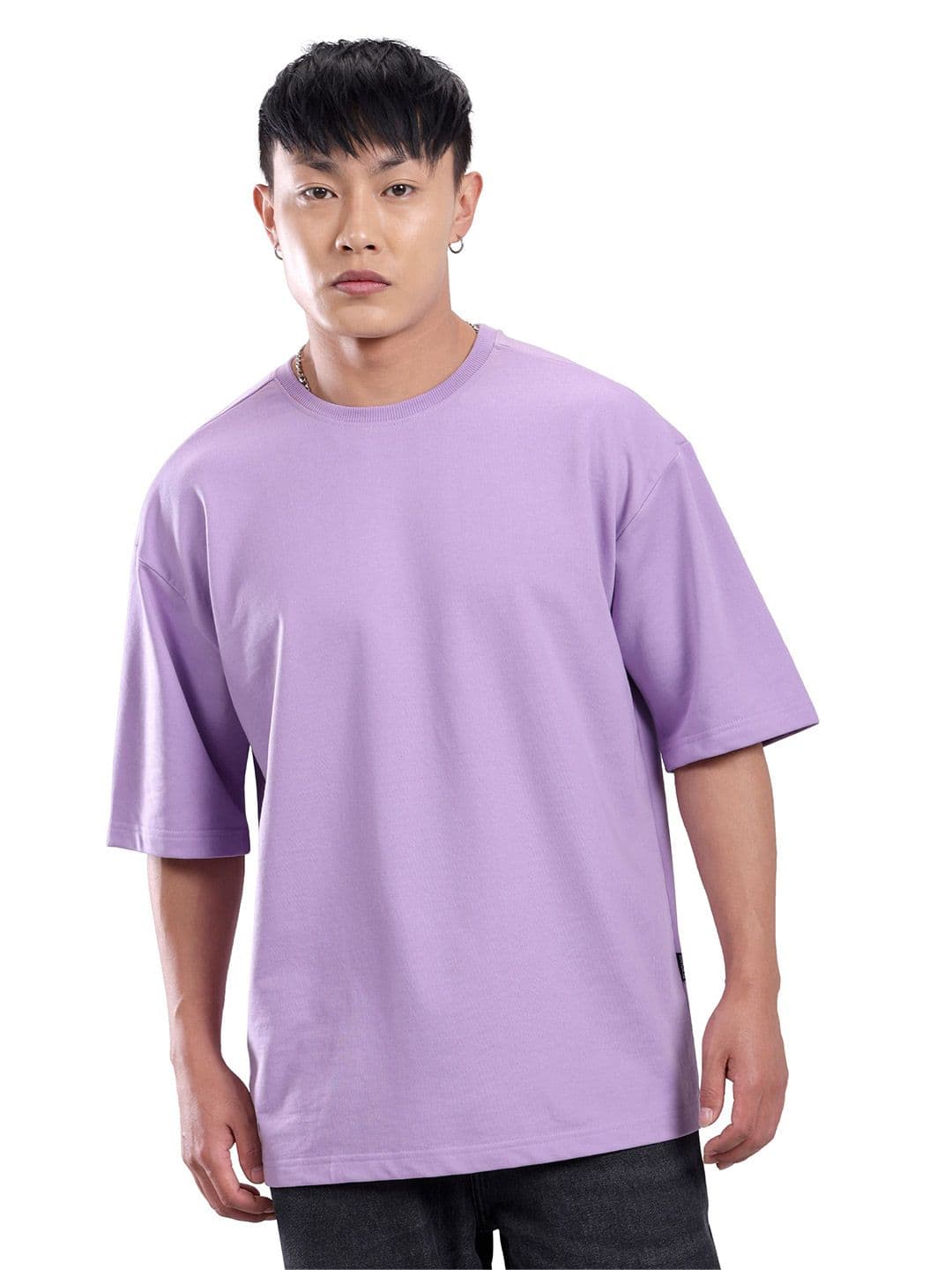 Beyoung Drop-Shoulder Sleeves Oversized Cotton T-shirt - view 1