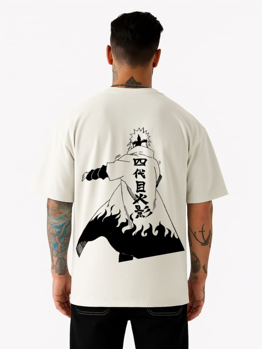 Be Crazy Men Graphic Printed Round Neck Cotton Oversized T-shirt - view 1