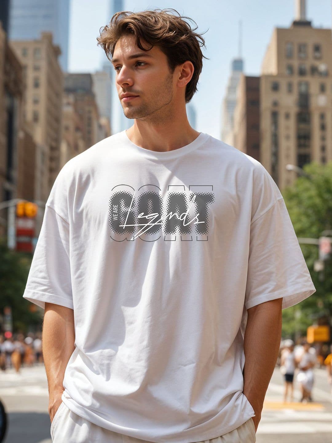 SMARTEES Typography Printed Round Neck Cotton T-shirt - view 1