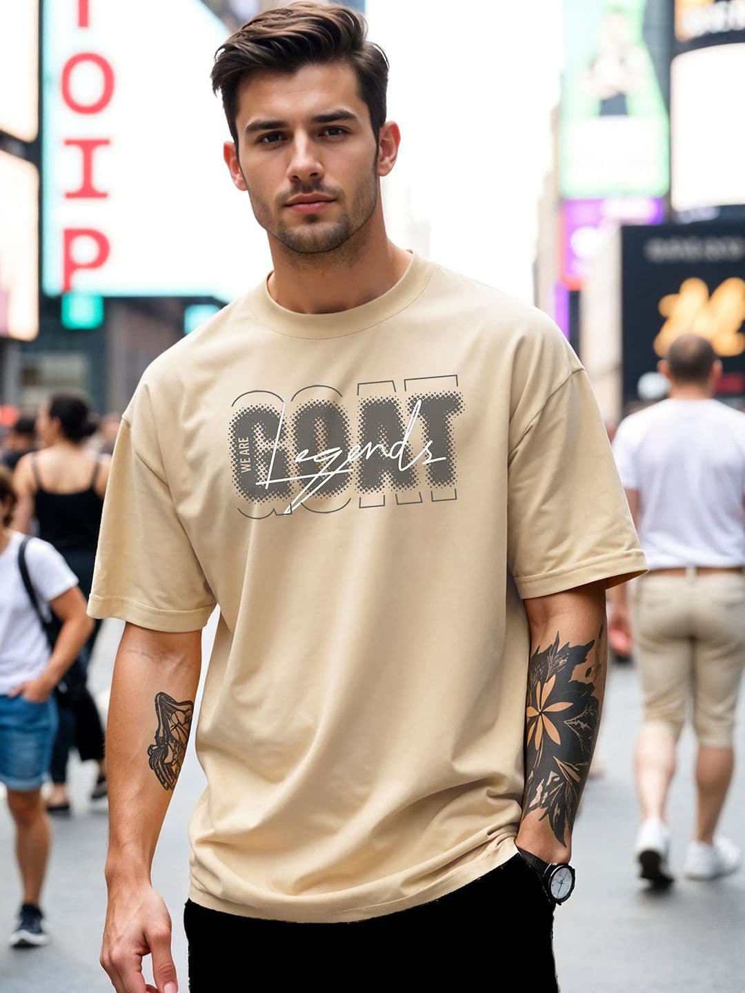 SMARTEES Typography Printed Round Neck Cotton T-shirt - view 1