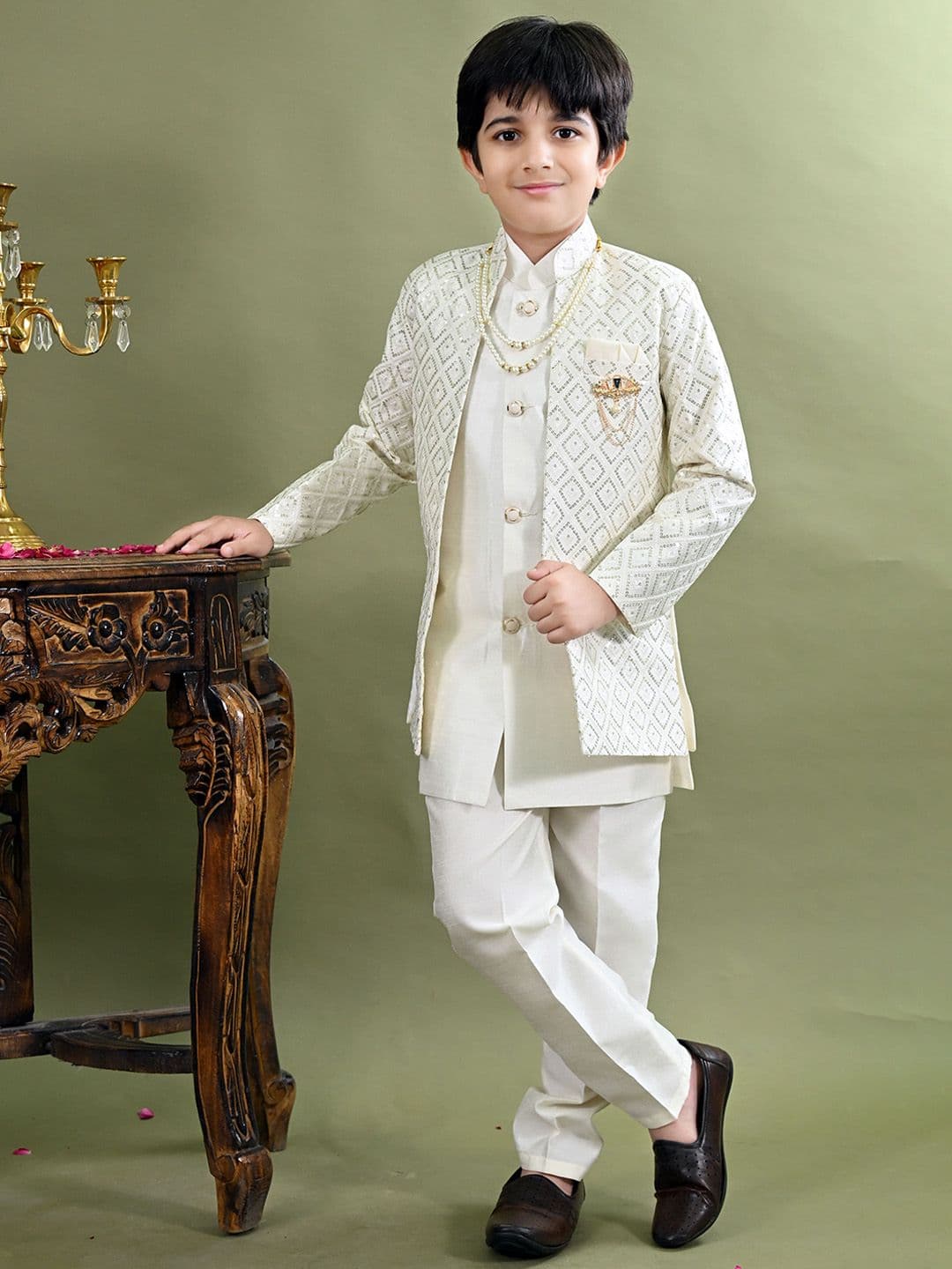 BT DEZINES Embroidered Sequined Sherwani Set - view 1