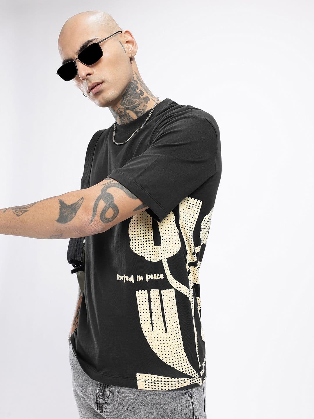 glitchez Printed Relaxed Fit T-shirt - view 1