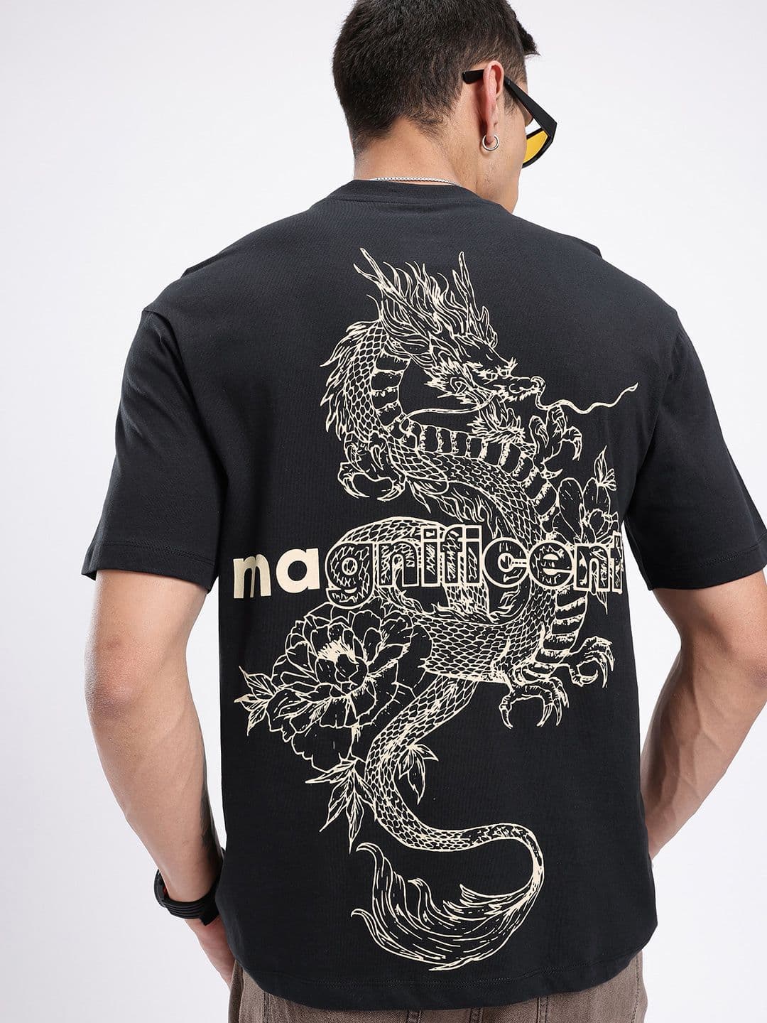 glitchez Graphic Printed Relaxed Fit T-shirt - view 1