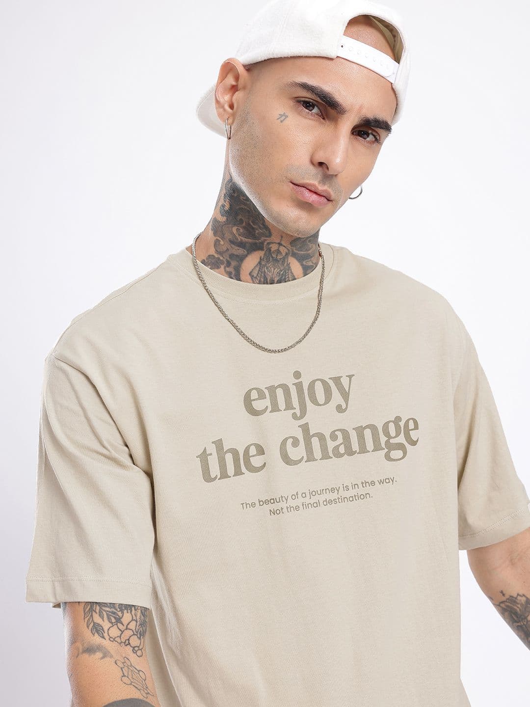 glitchez Typography Printed Relaxed Fit T-shirt - view 1