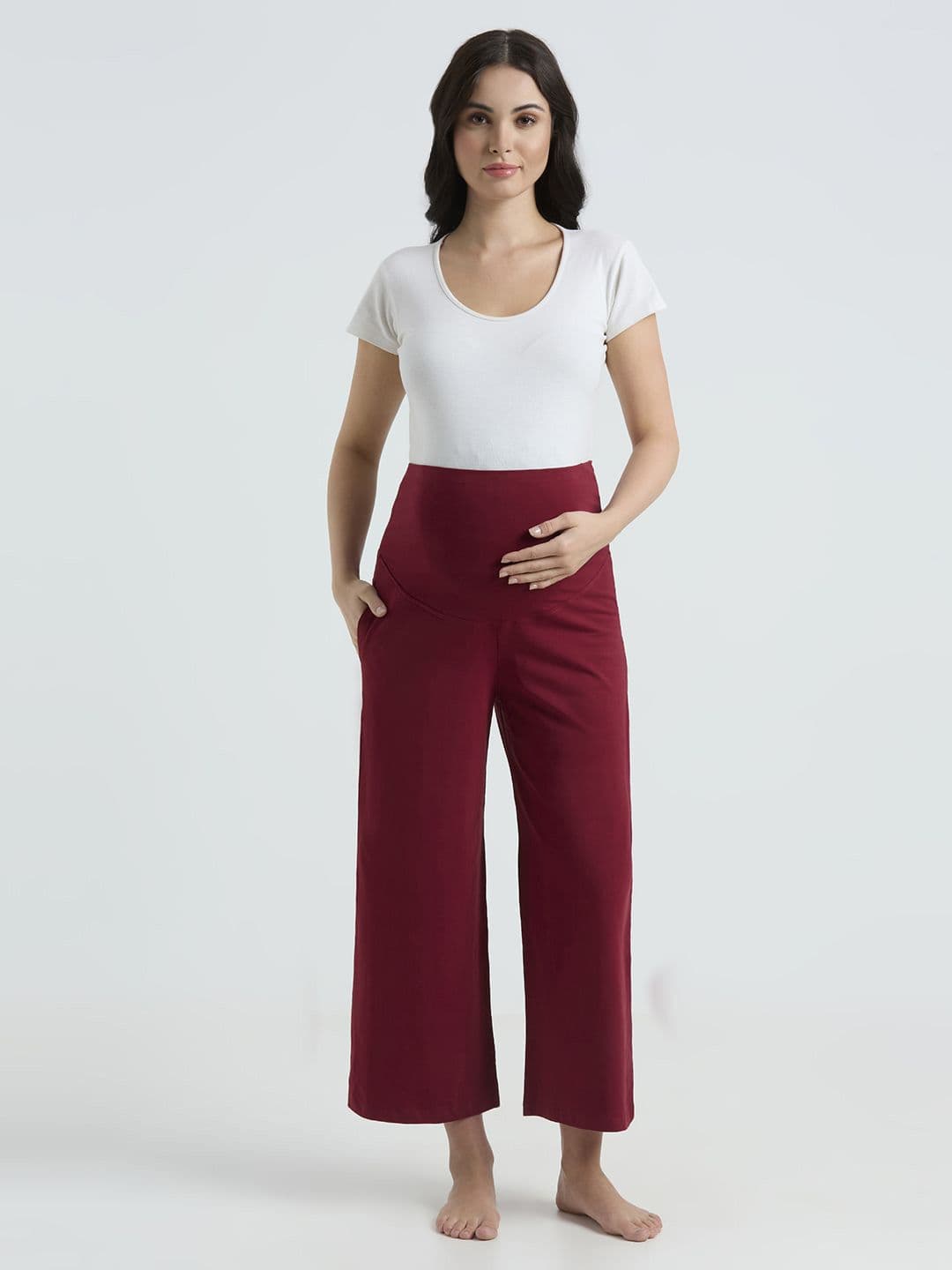 Evamomies Women Knitted Maternity Palazzos - view 1