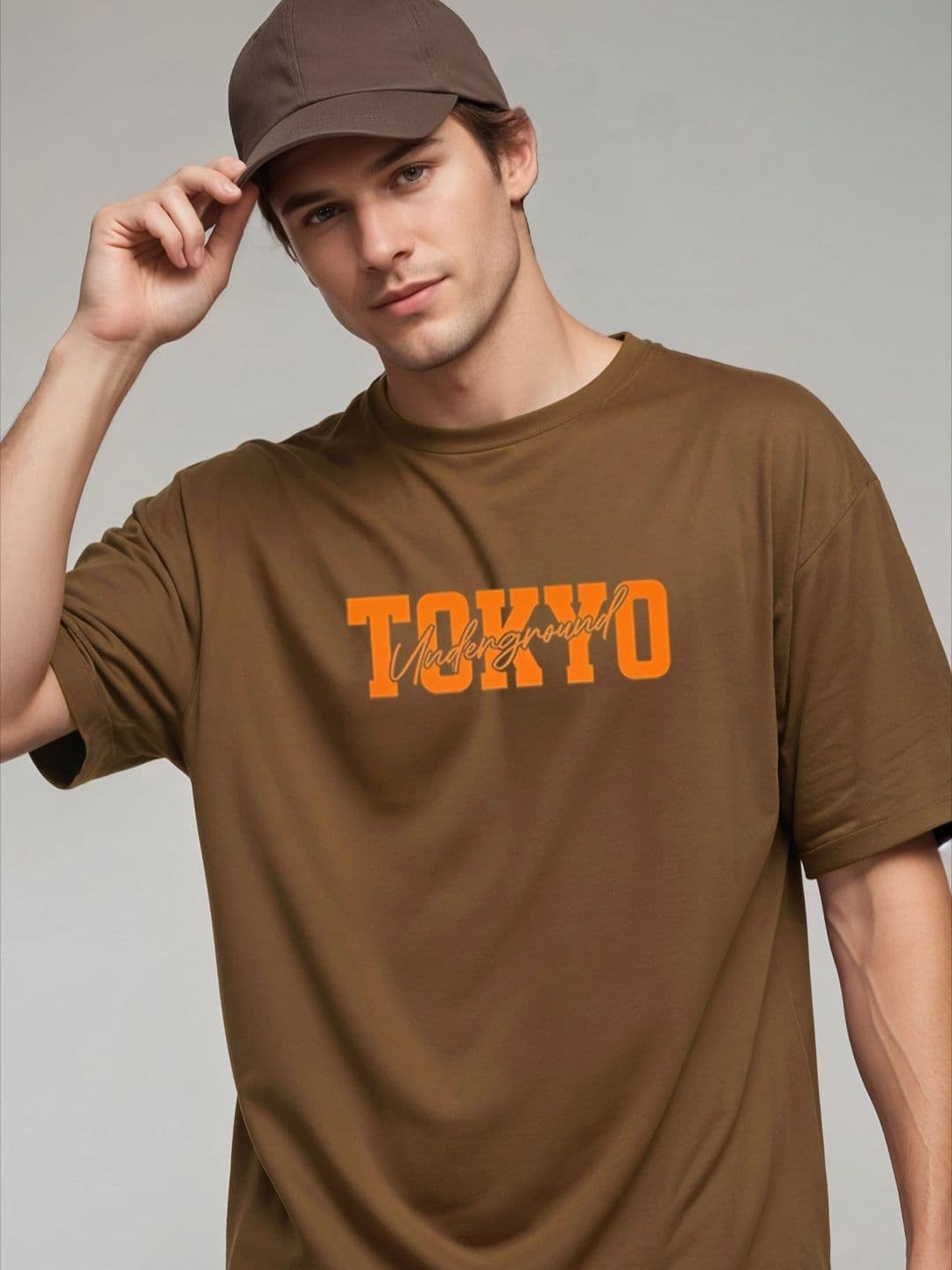 SMARTEES Oversized Typography Printed Cotton T-Shirt - view 1