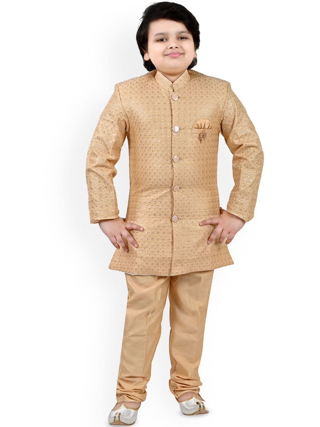 BAESD Boys Embroidered Sherwani Set - view 1