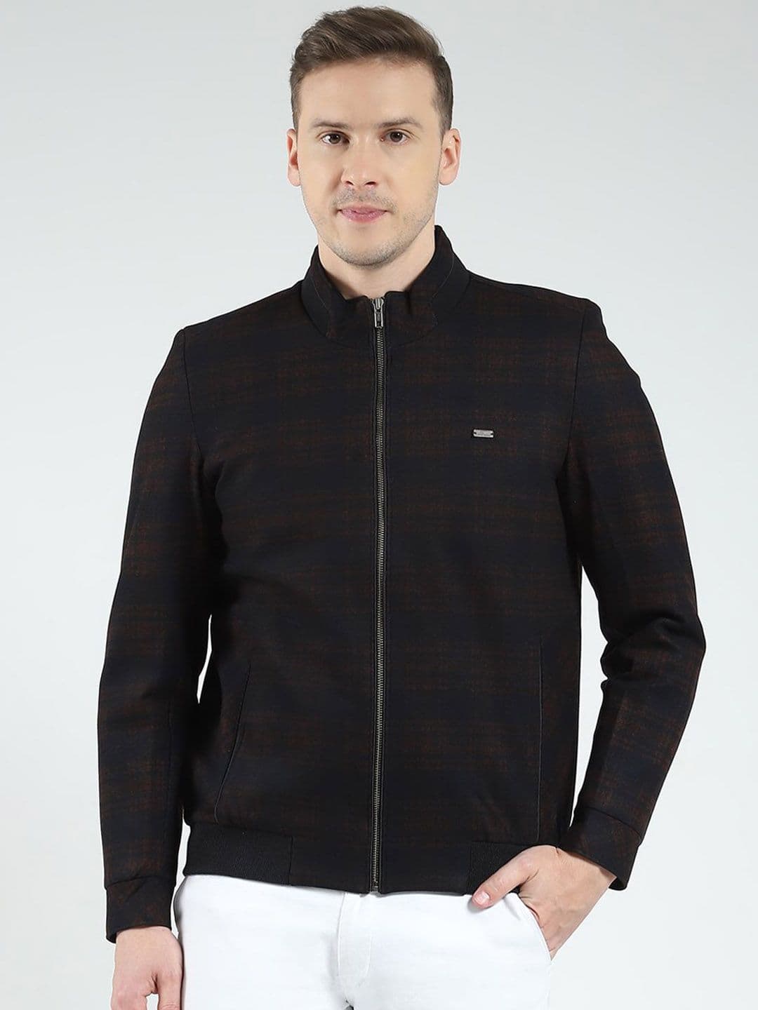Monte Carlo Men Checked Puffer Jacket - view 1