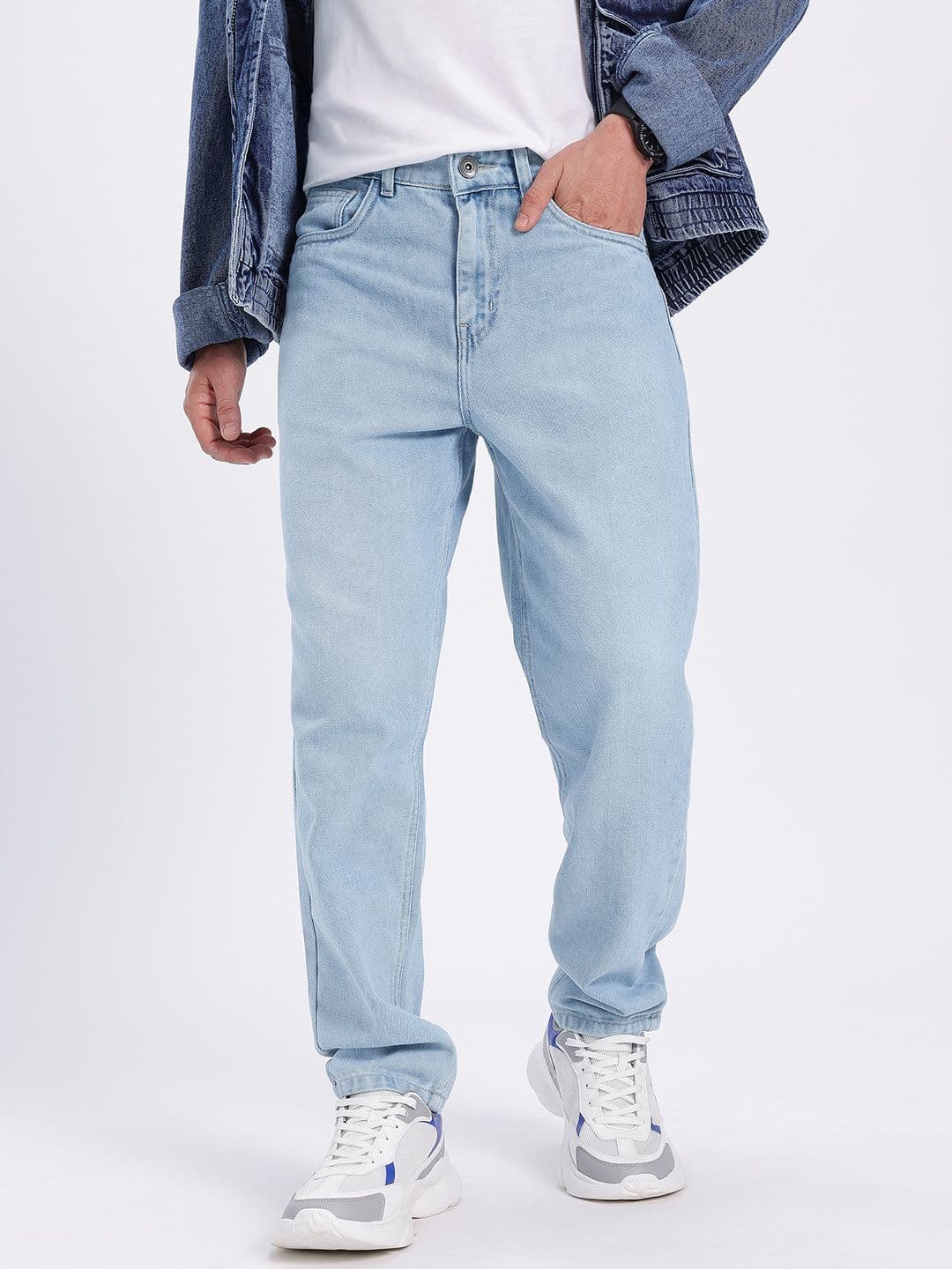 glitchez Men Carrot Fit Jeans - view 1