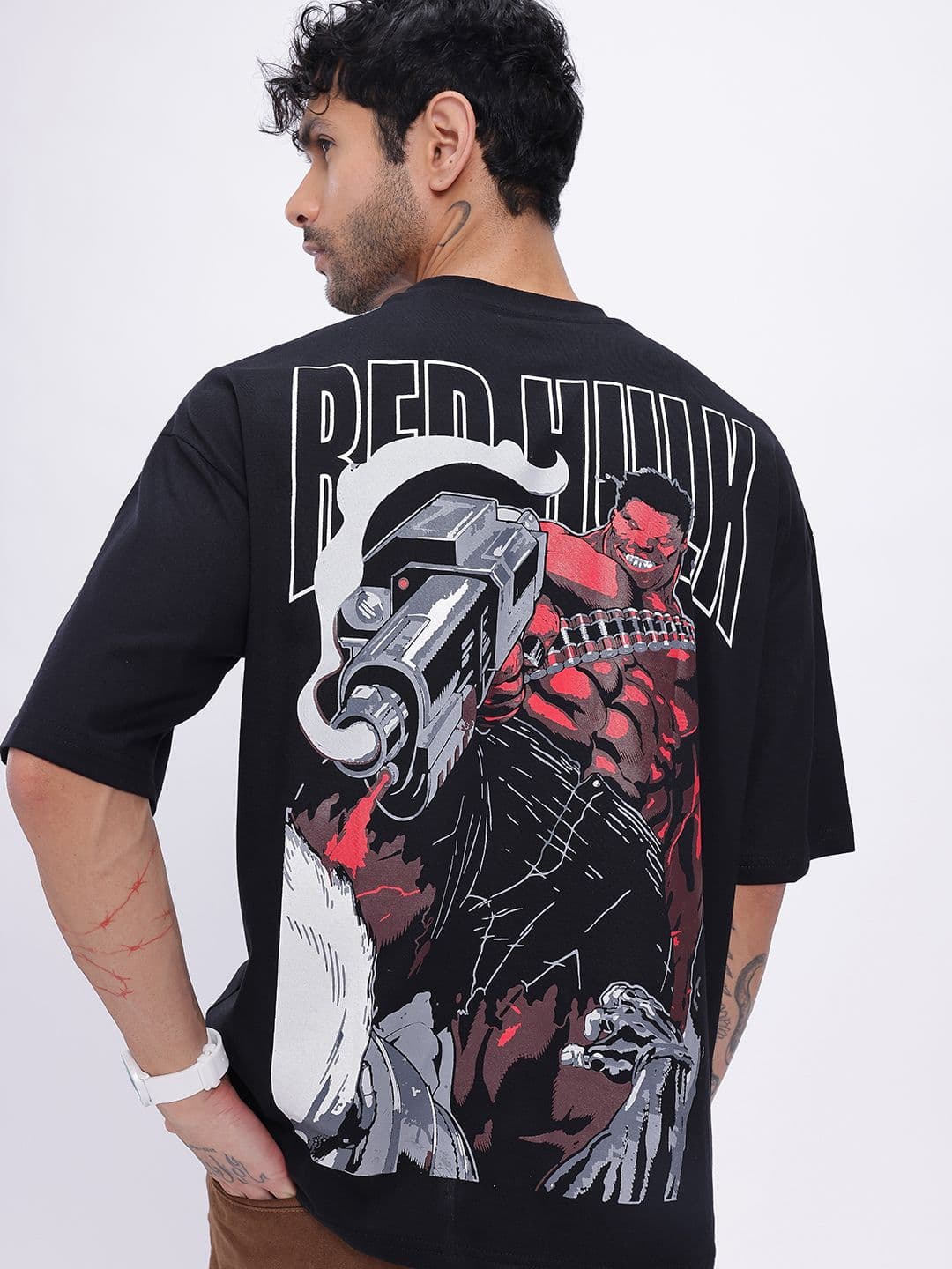 glitchez Hulk Print Oversize T-shirt - view 1