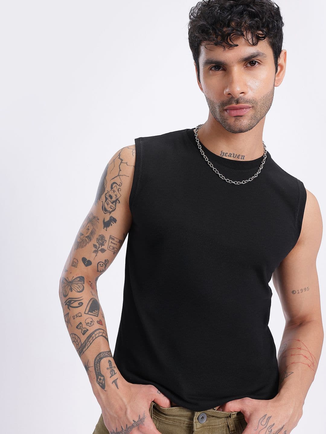 glitchez Regular Fit Vest-Style T-shirt - view 1