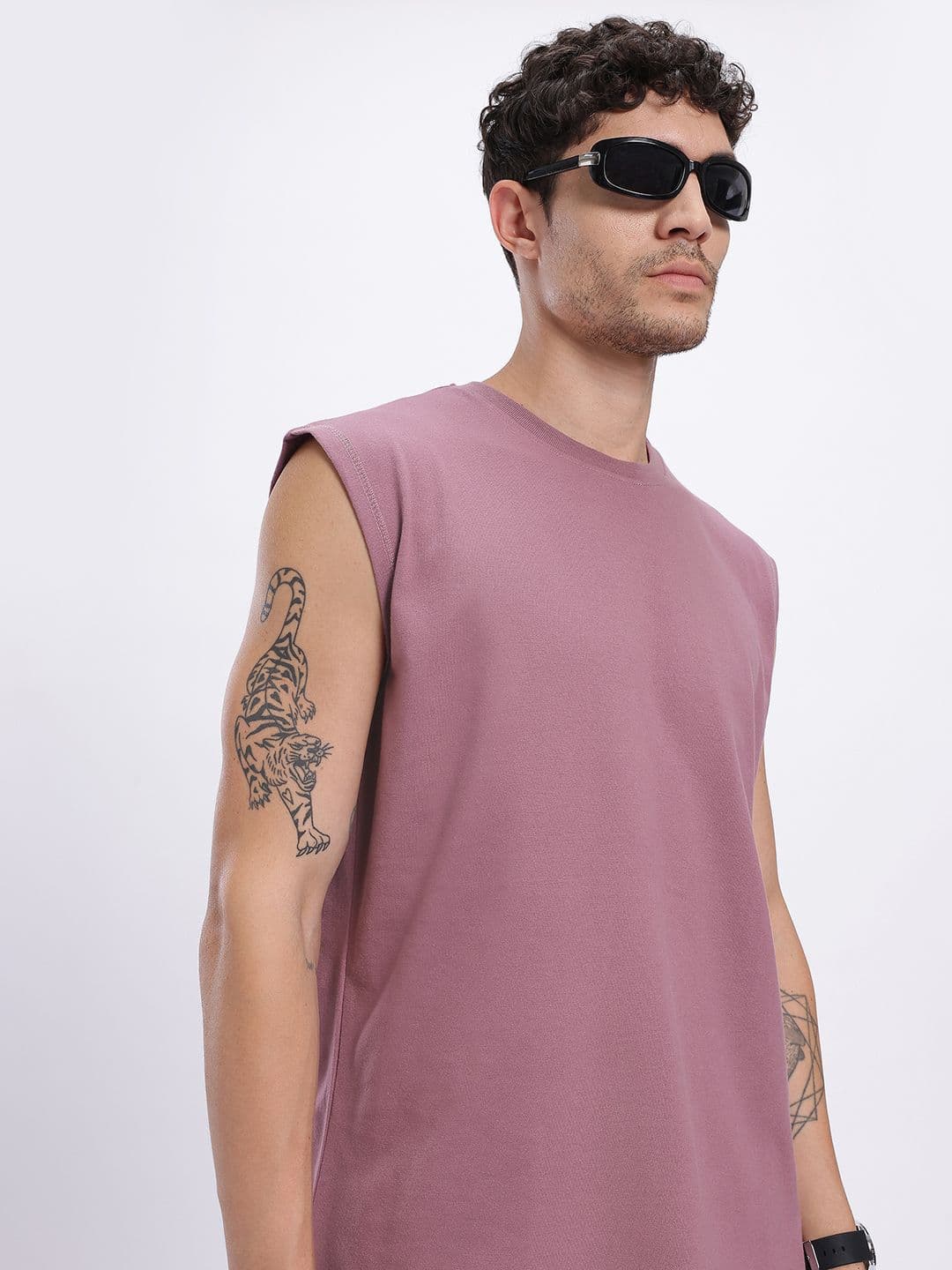 glitchez Sleeveless Oversized T-shirt - view 1