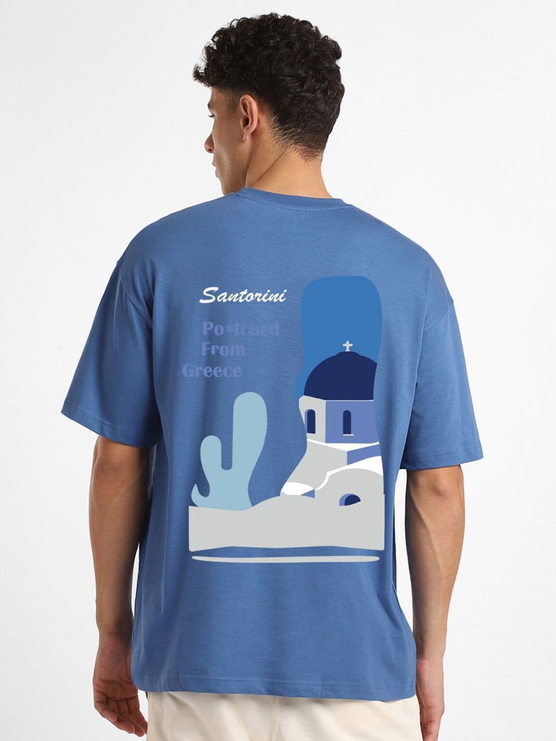 NOBERO Men Graphic Printed Oversized Cotton T-shirt - view 1