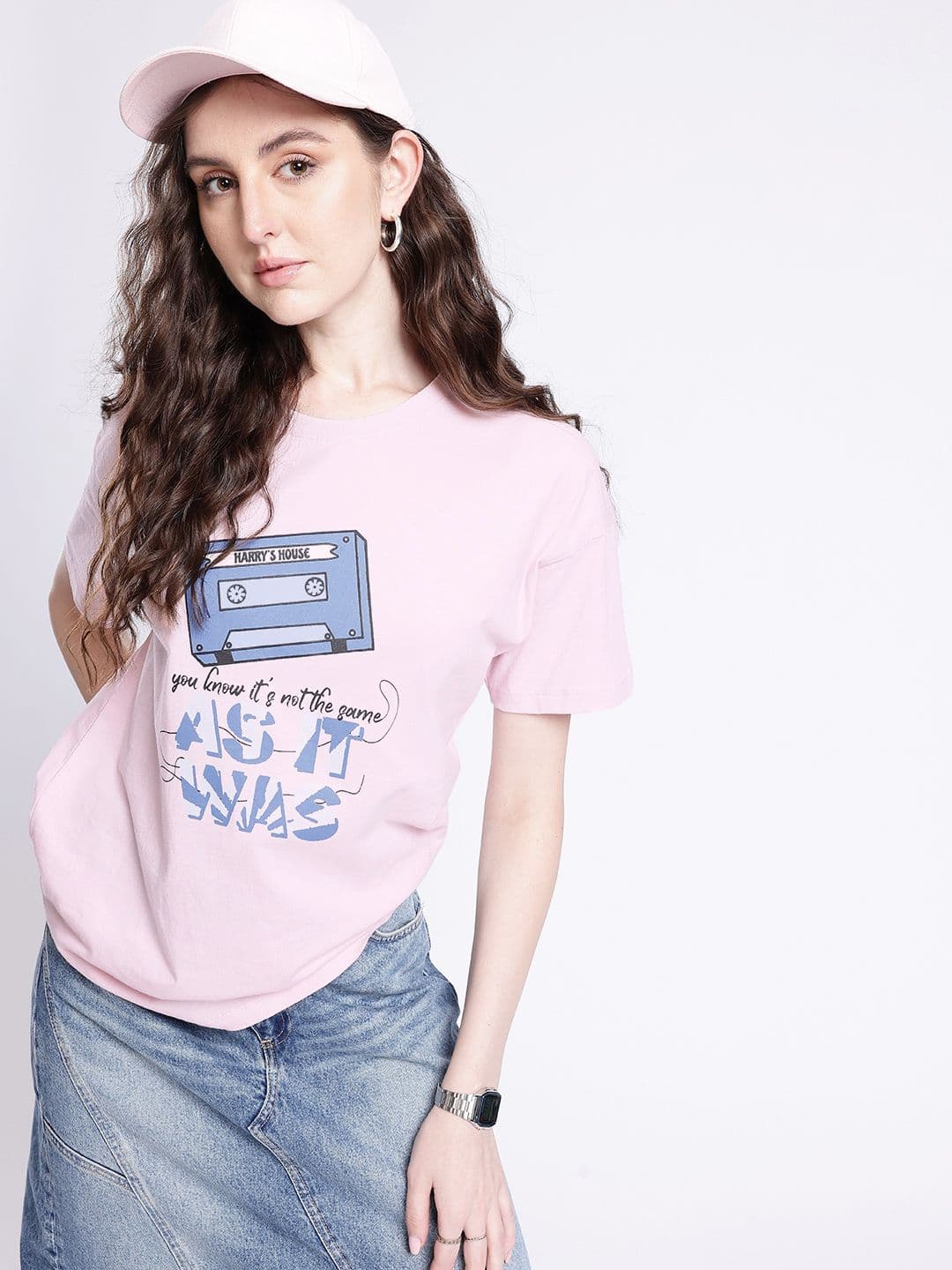 glitchez Graphic Printed Oversized T-shirt - view 1