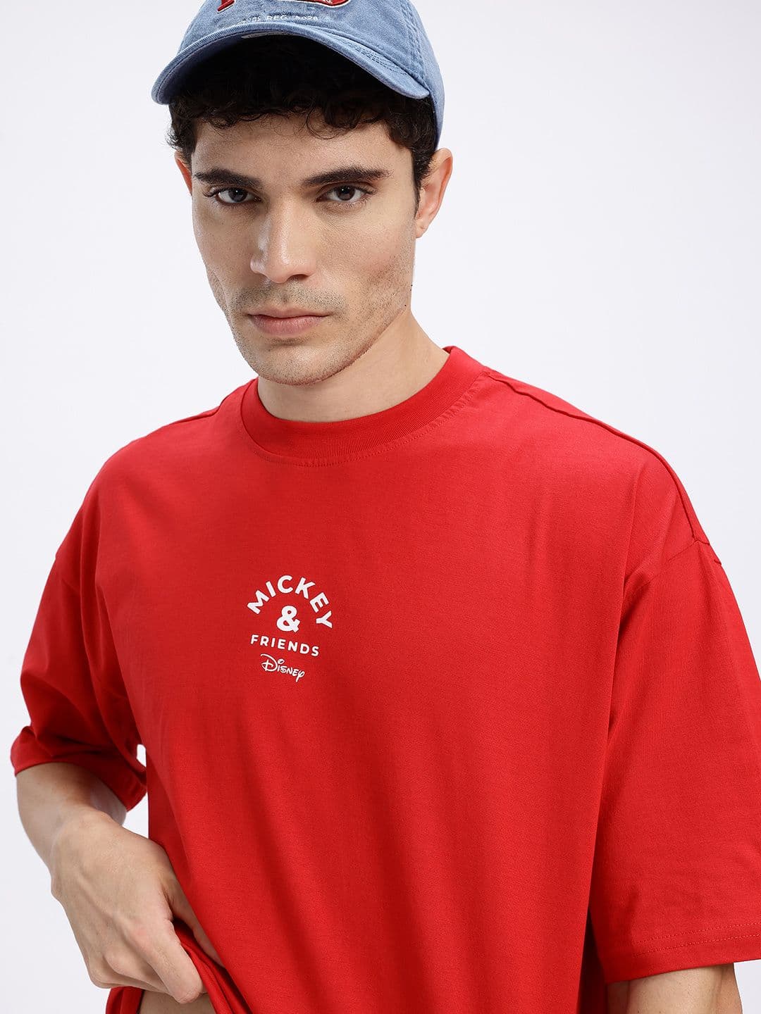 Disney by Glitchez Timeless Mickey Printed Oversized T-shirt - view 1
