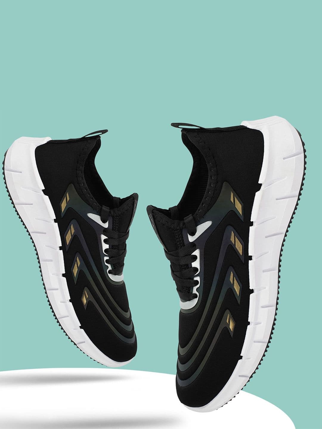 Spotwalk Men Mesh Running Non-Marking Shoes - view 1