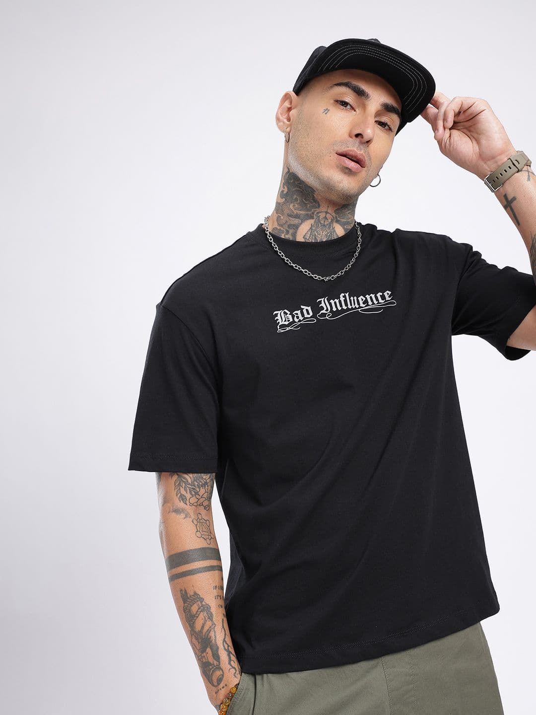 glitchez Printed Oversized T-shirt - view 1