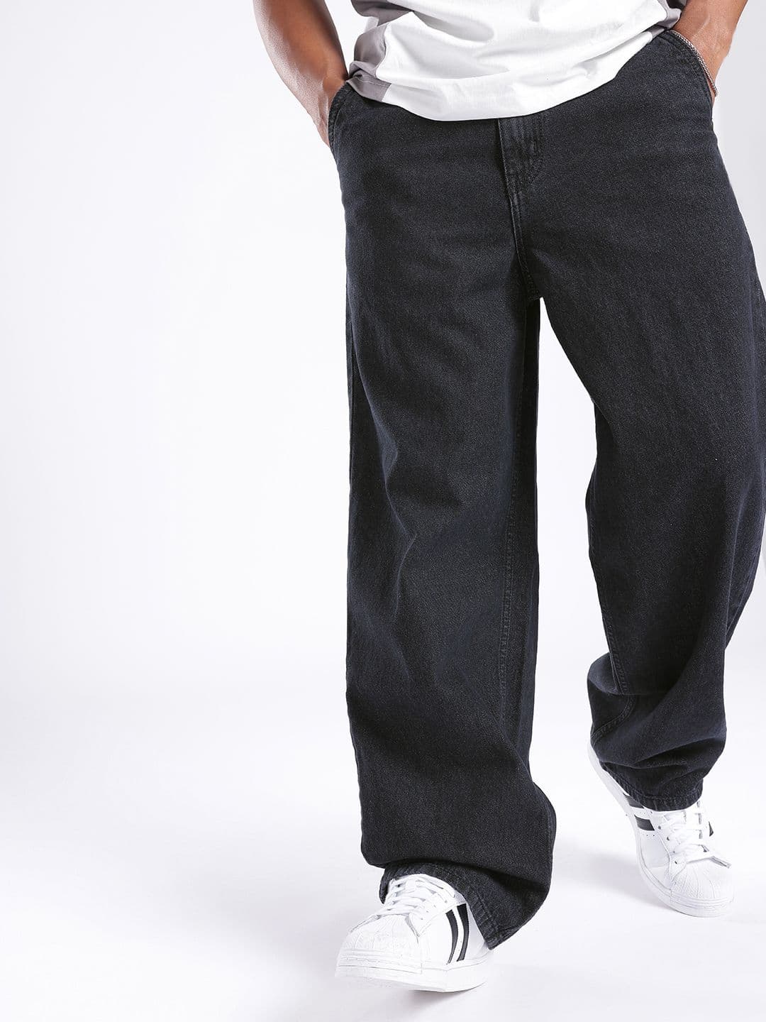 glitchez Men Baggy Light Fade Jeans - view 1