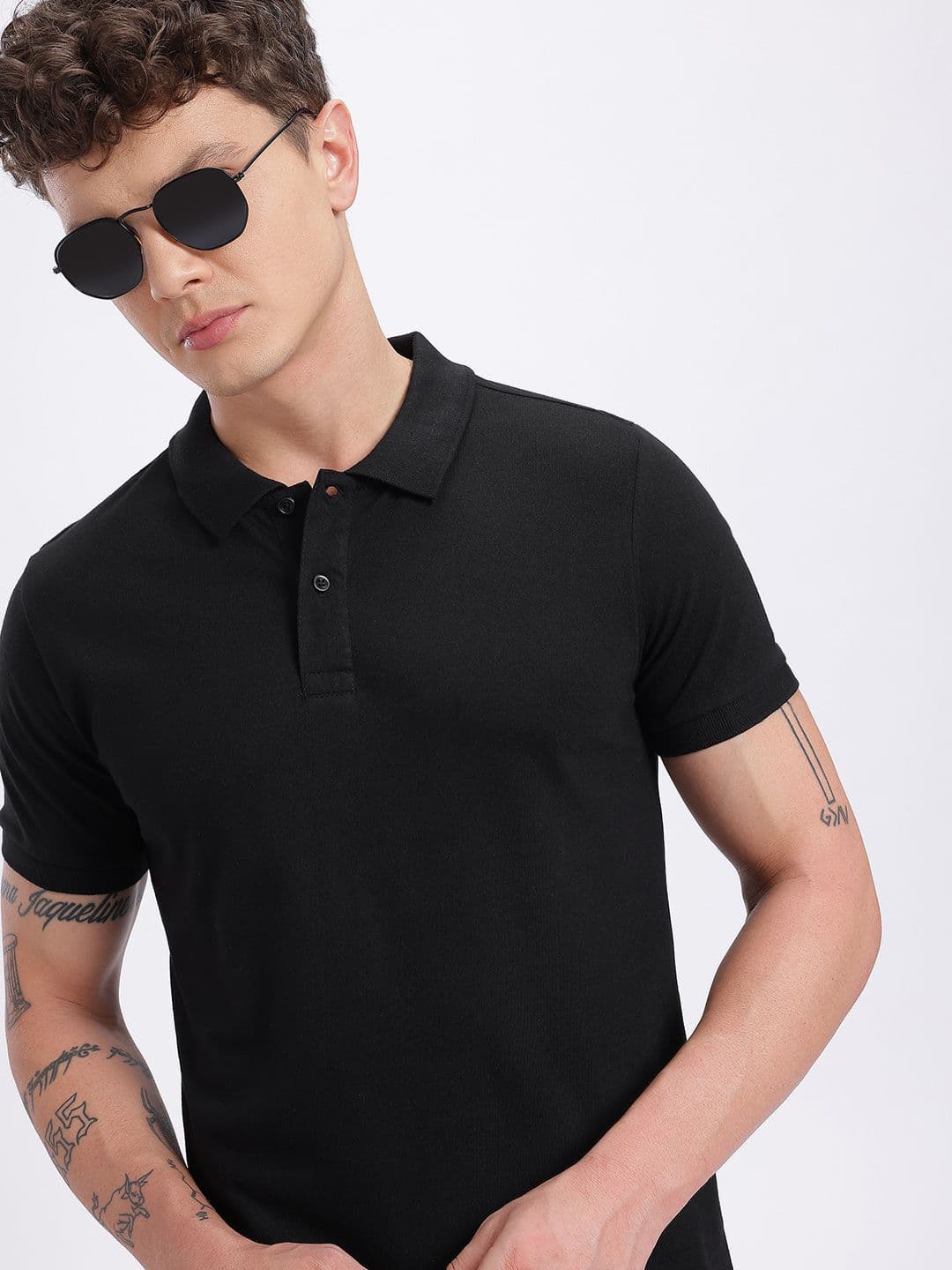 glitchez Polo Collar Regular Fit T-shirt - view 1