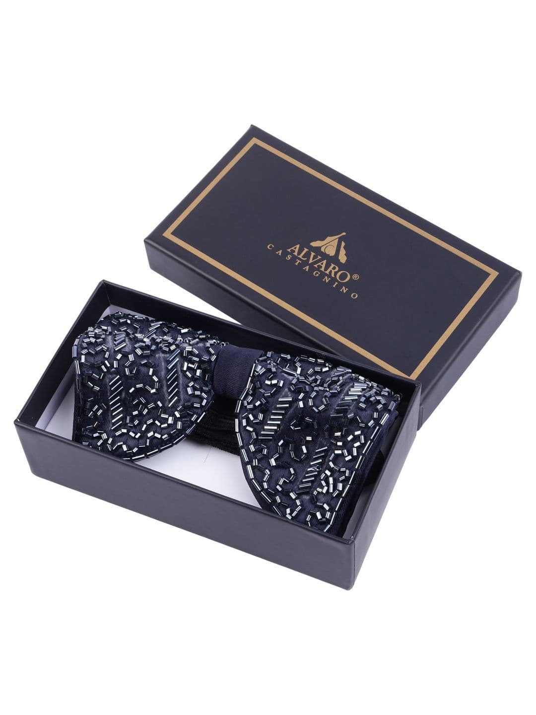 Alvaro Castagnino Men Embellished Bow Tie - view 1