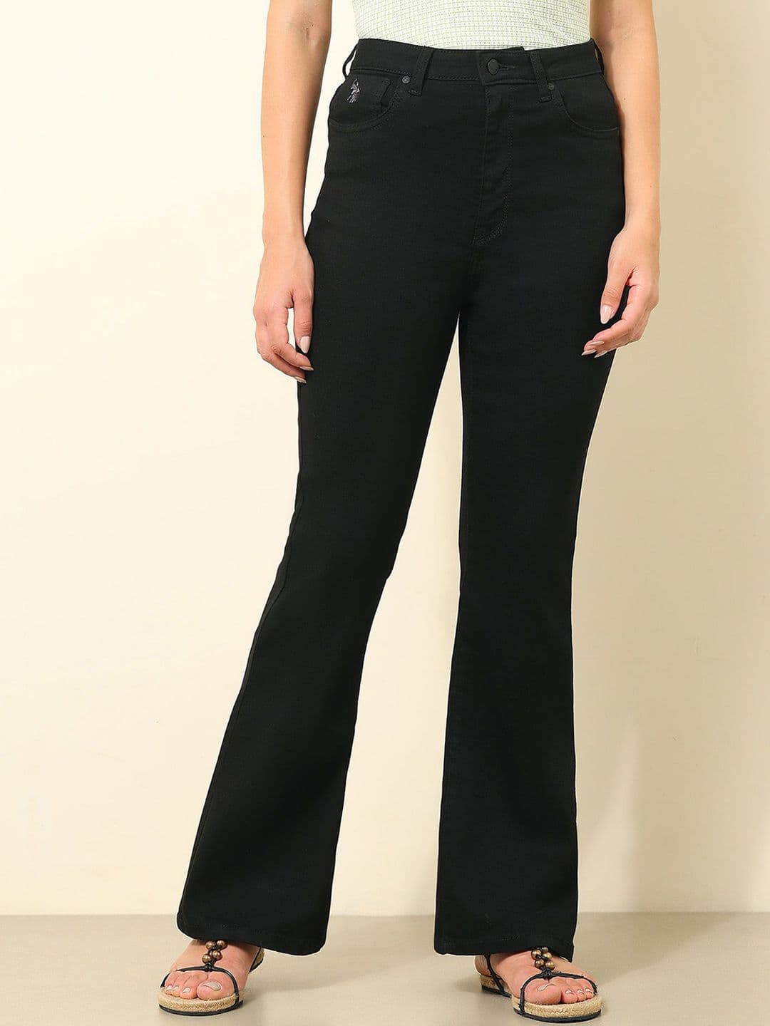 U.S. Polo Assn. Women Women Flared High-Rise Stretchable High-Rise Jeans - view 1