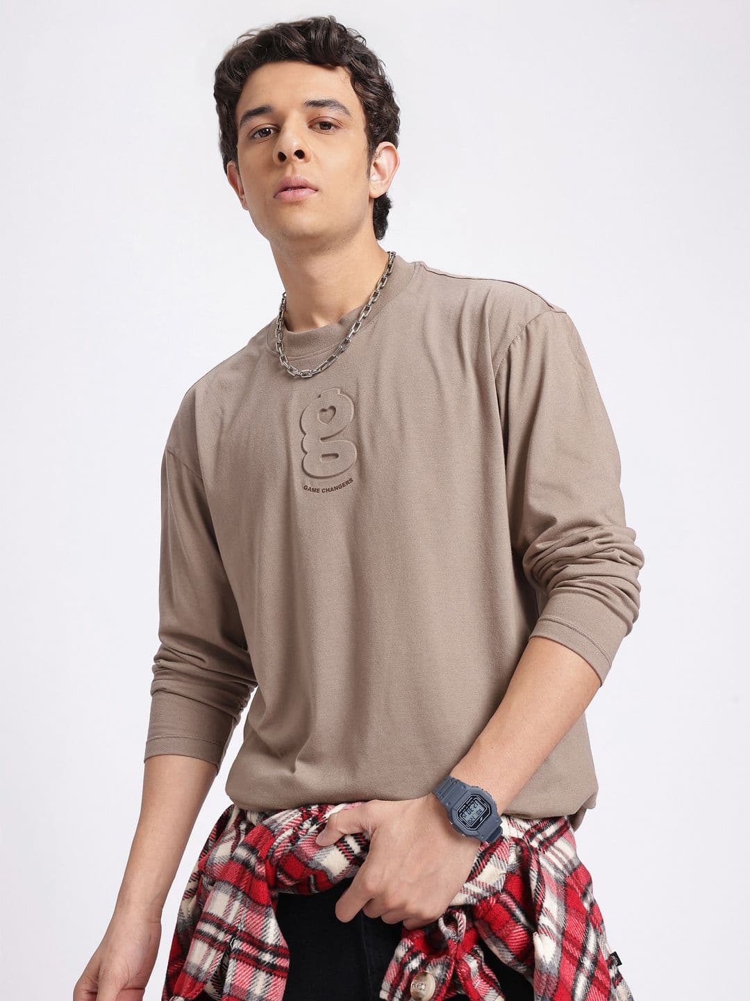glitchez Brand Logo Oversized Fit T-shirt - view 1
