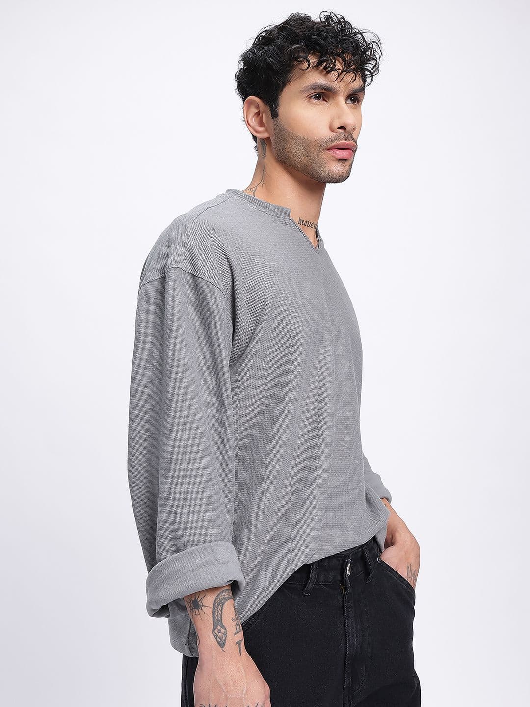 glitchez Textured Oversized T-shirt - view 1