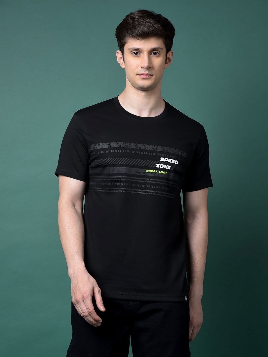 Dollar Men Printed Applique T-shirt - view 1