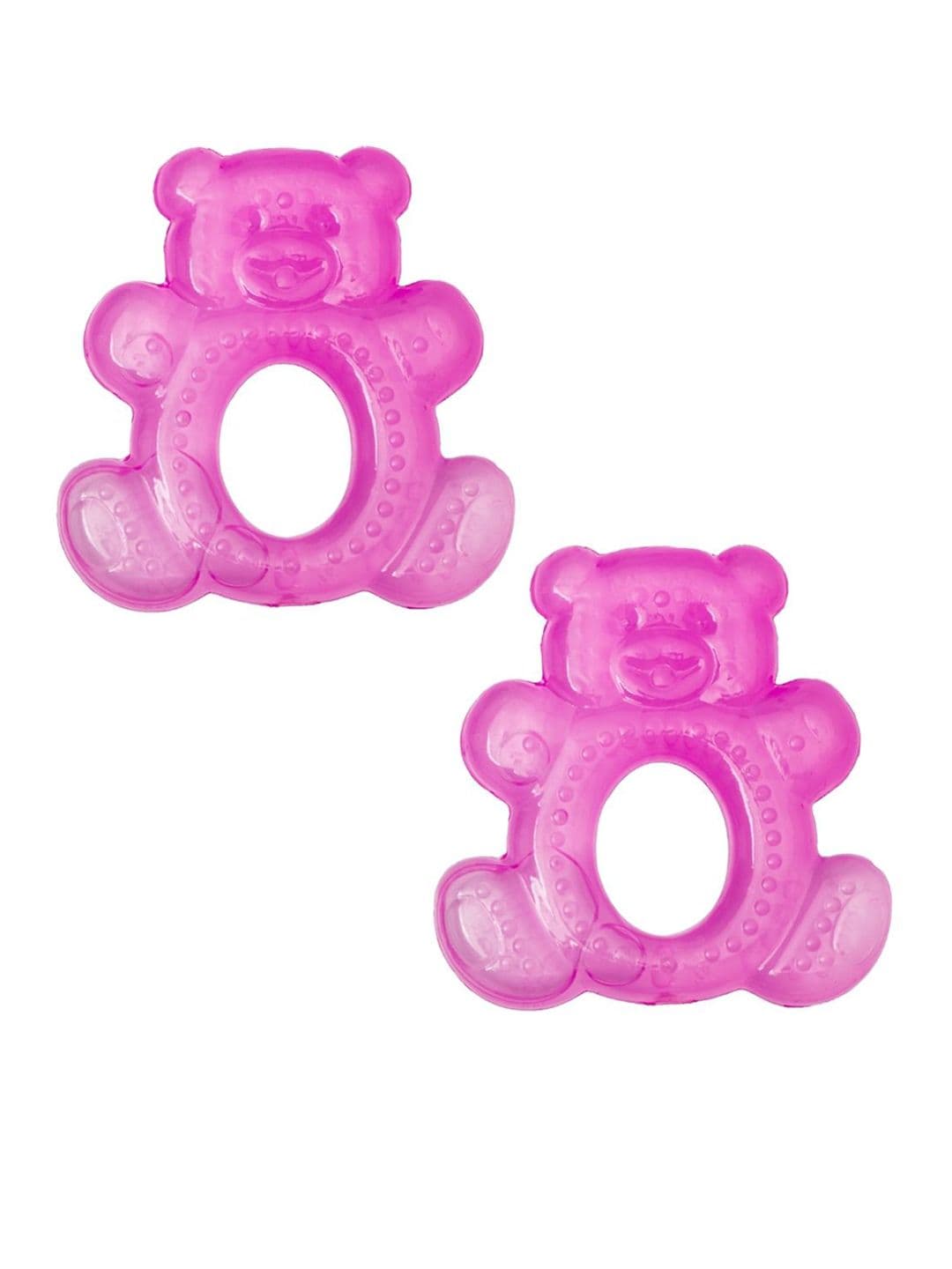 Adore Set Of 2 Luscious Water Filled Eva Teethers- Pink - view 1