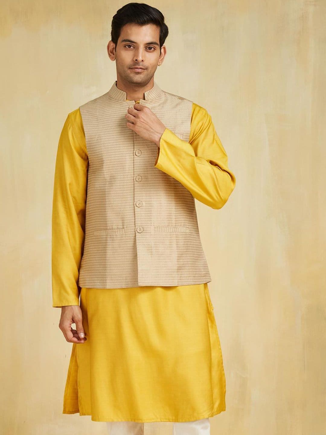 Fabindia Woven Design Nehru Jacket - view 1