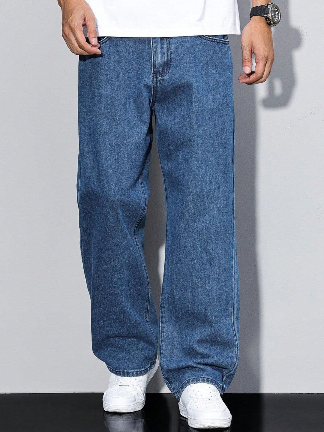 Stylecast X Kotty Men Straight Fit Mid-Rise Stretchable Jeans - view 1