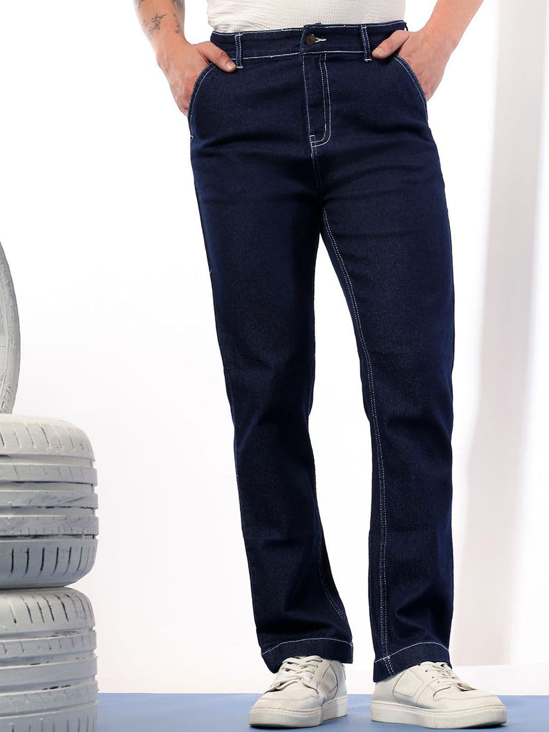 Kotty Men Comfort Regular Fit Mid-Rise Stretchable Jeans - view 1