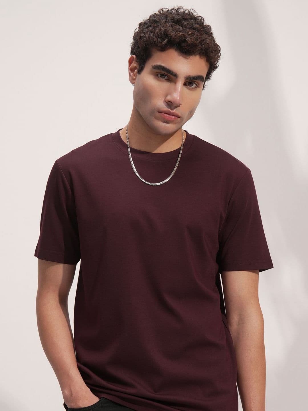 HIGHLANDER Men Round Neck Drop-Shoulder Sleeves T-shirt - view 1