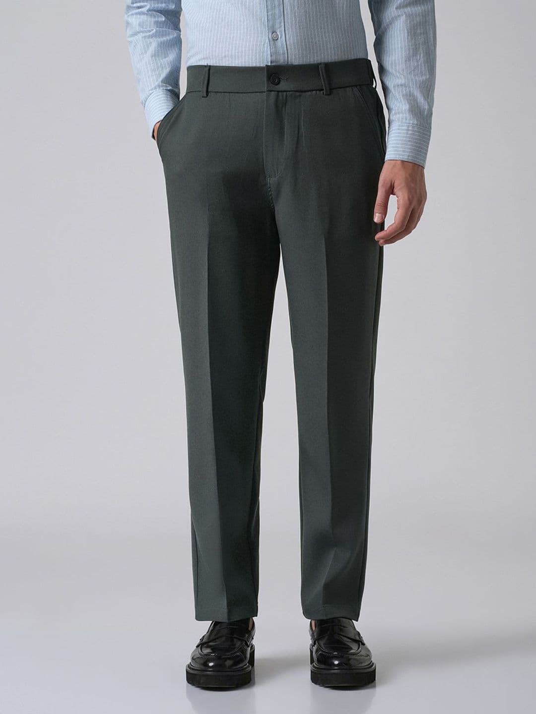 Banana Club Teal Green Relaxed Fit Trousers - view 1