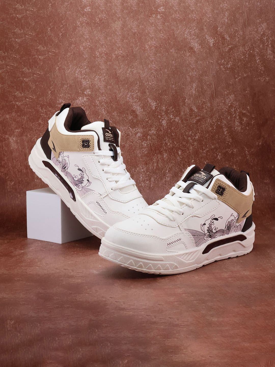 ASIAN Men Colourblocked Round Toe Lace-Ups Sneakers - view 1