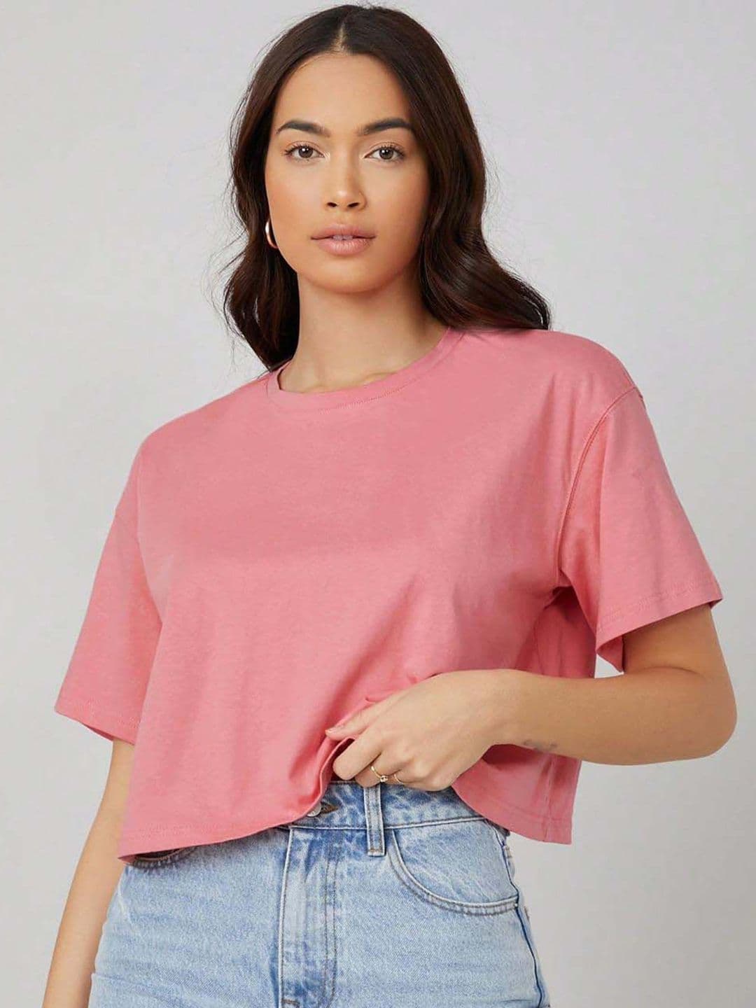 Stylecast X Kotty Women Boxy Cotton T-shirt - view 1