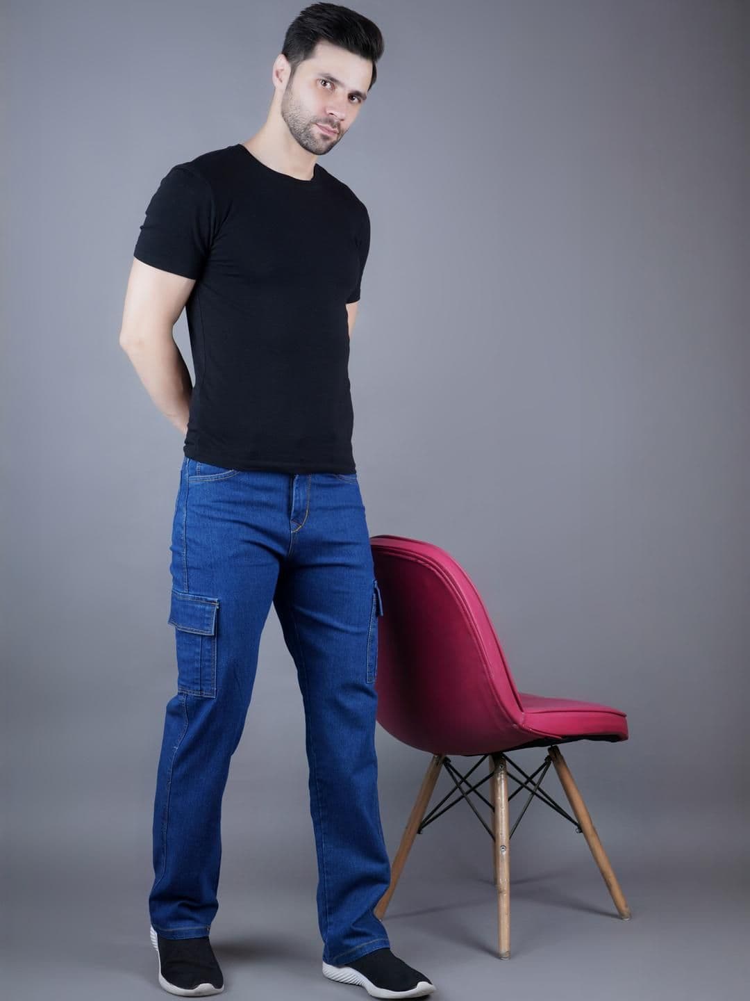 SZN Men Classic Regular Fit Mid-Rise Stretchable Jeans - view 1