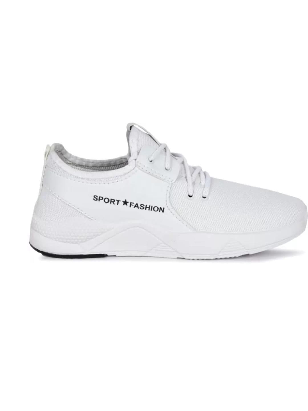 HOTSTYLE Men White Canvas Sports Shoes - view 1