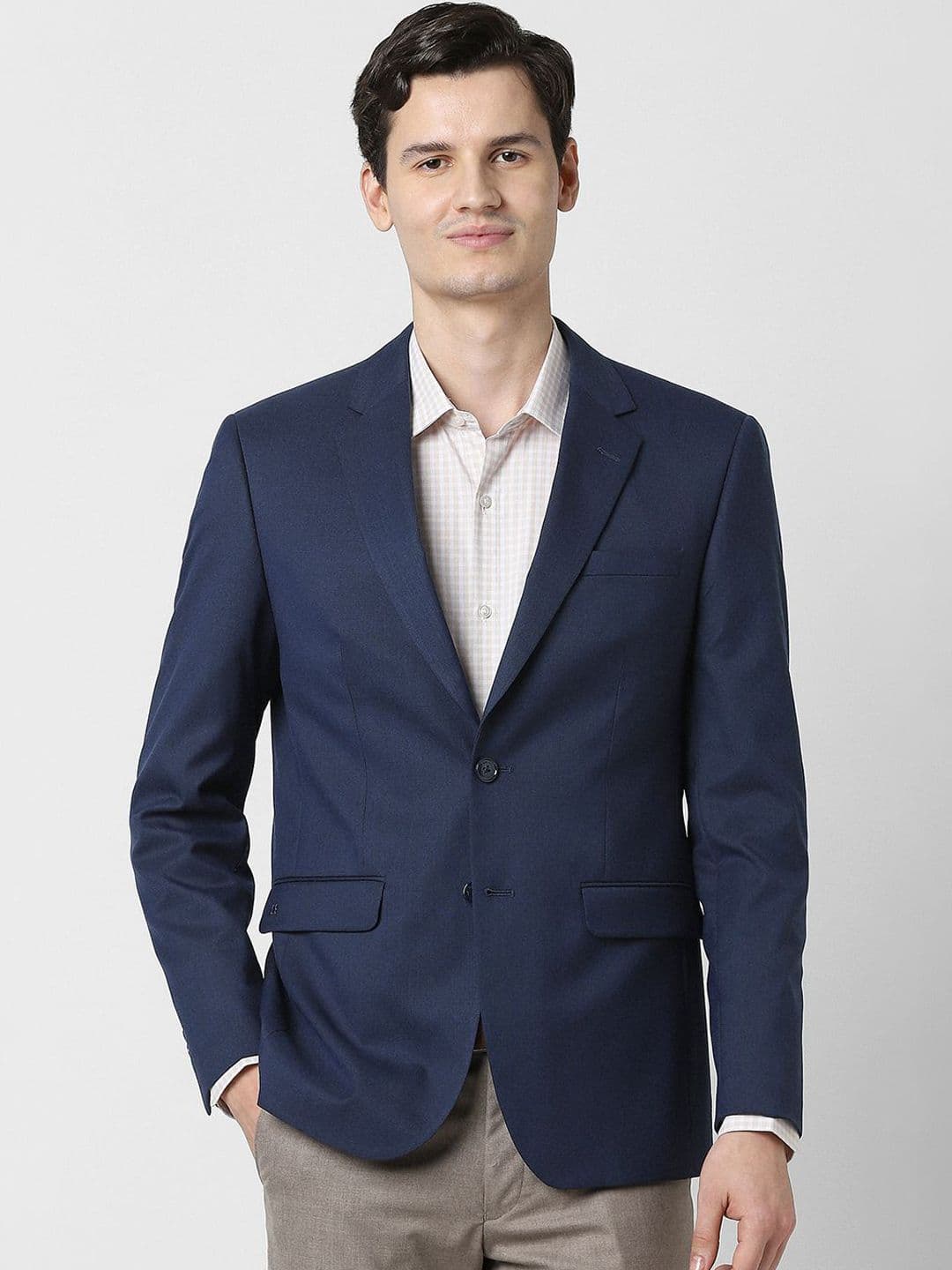 Peter England Elite Slim Fit Single Breasted Notched Collar 2-Piece Suit - view 1