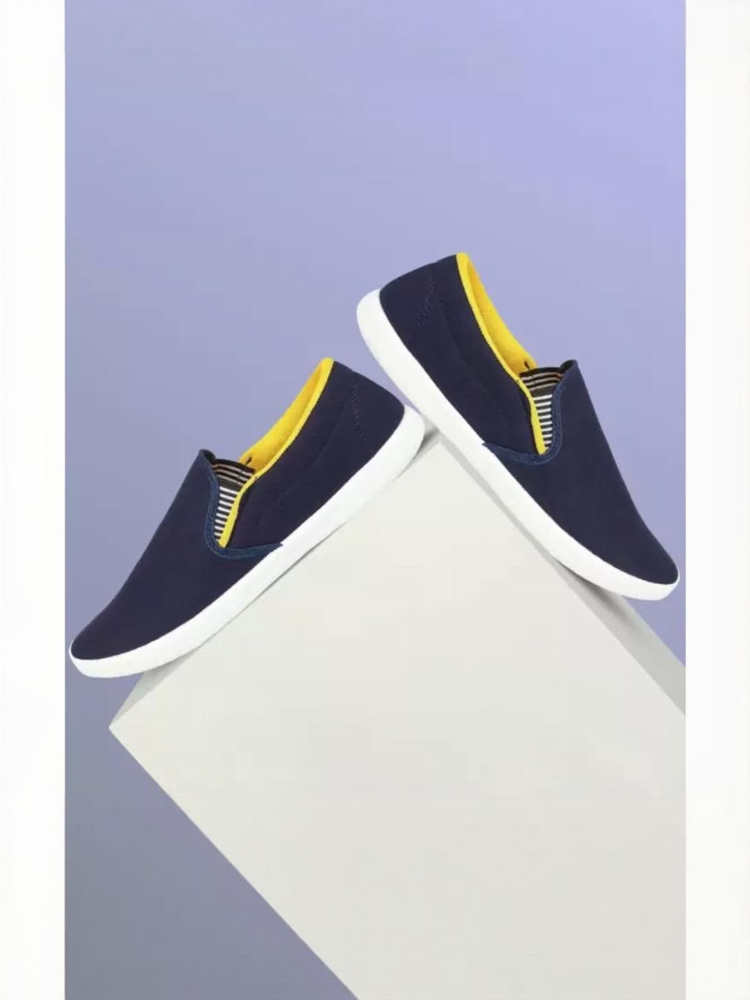 HOTSTYLE Men Yellow Canvas Sports Shoes - view 1
