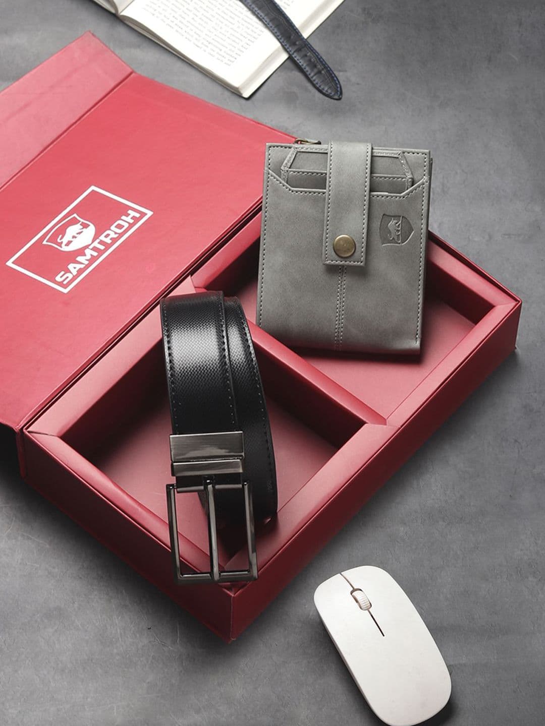 SAMTROH Men Wallet & Belt Combo Gift Set - view 1