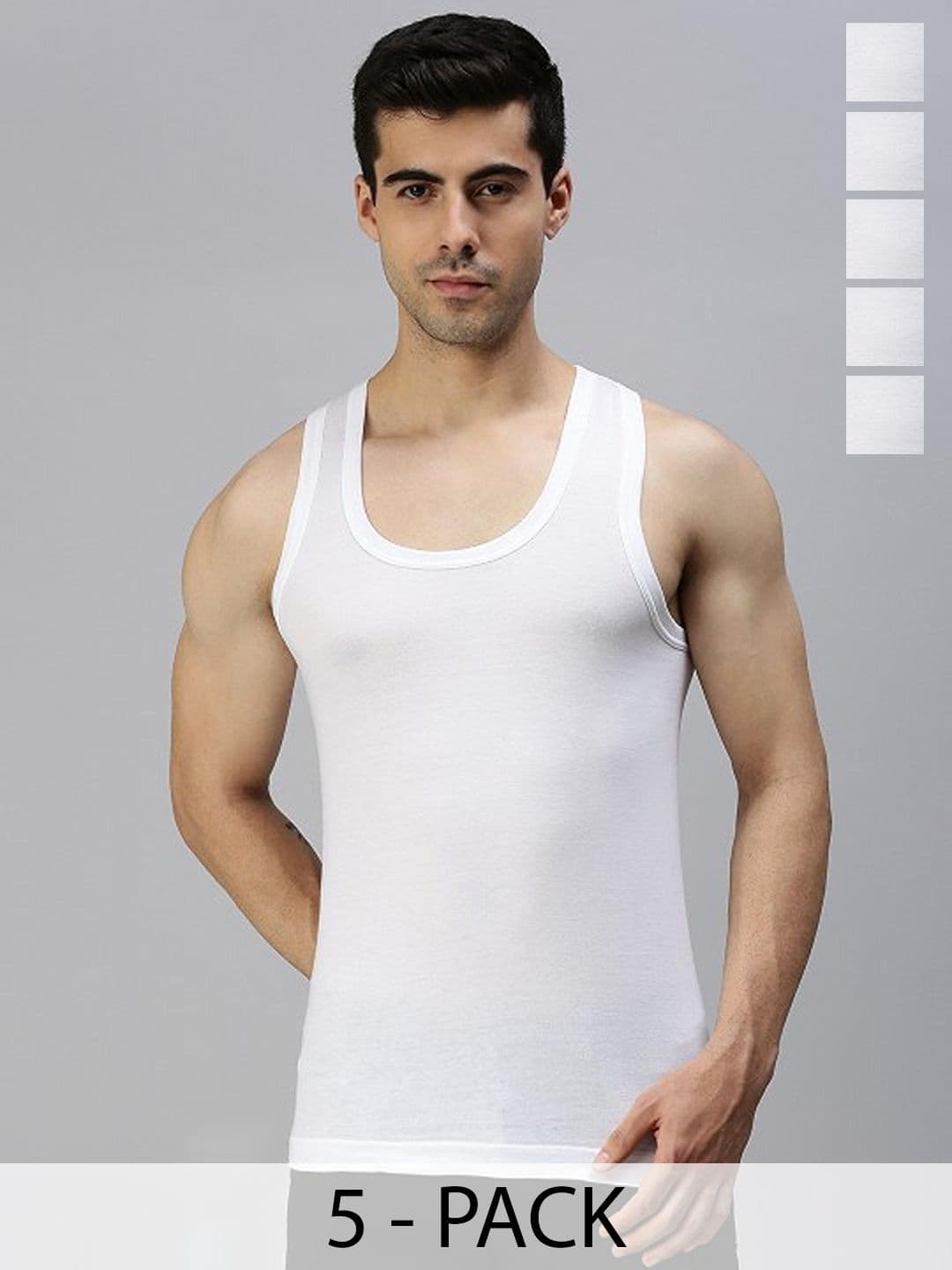 CAVENDERS Pack Of 5 Pure Cotton Basic Vests C63=-SWIFT---5- ---85 - view 1