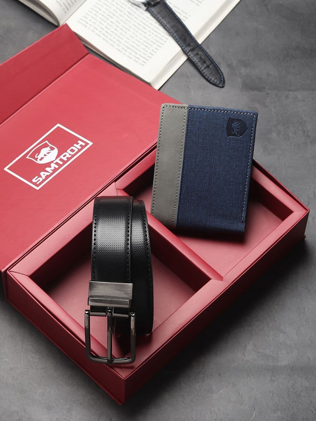 SAMTROH Men Wallet & Belt Combo Accessory Gift Set - view 1