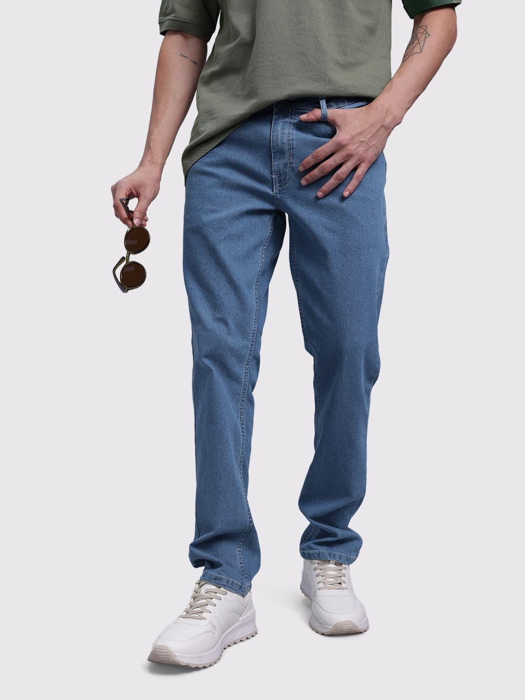 The Roadster Life Co. Men Mid-Rise Stretchable Slim Fit Jeans - view 1