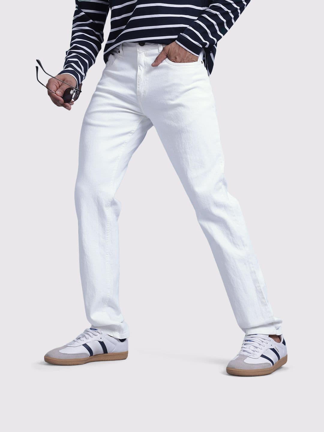 The Roadster Life Co. Men Mid-Rise Regular Fit Stretchable Jeans - view 1