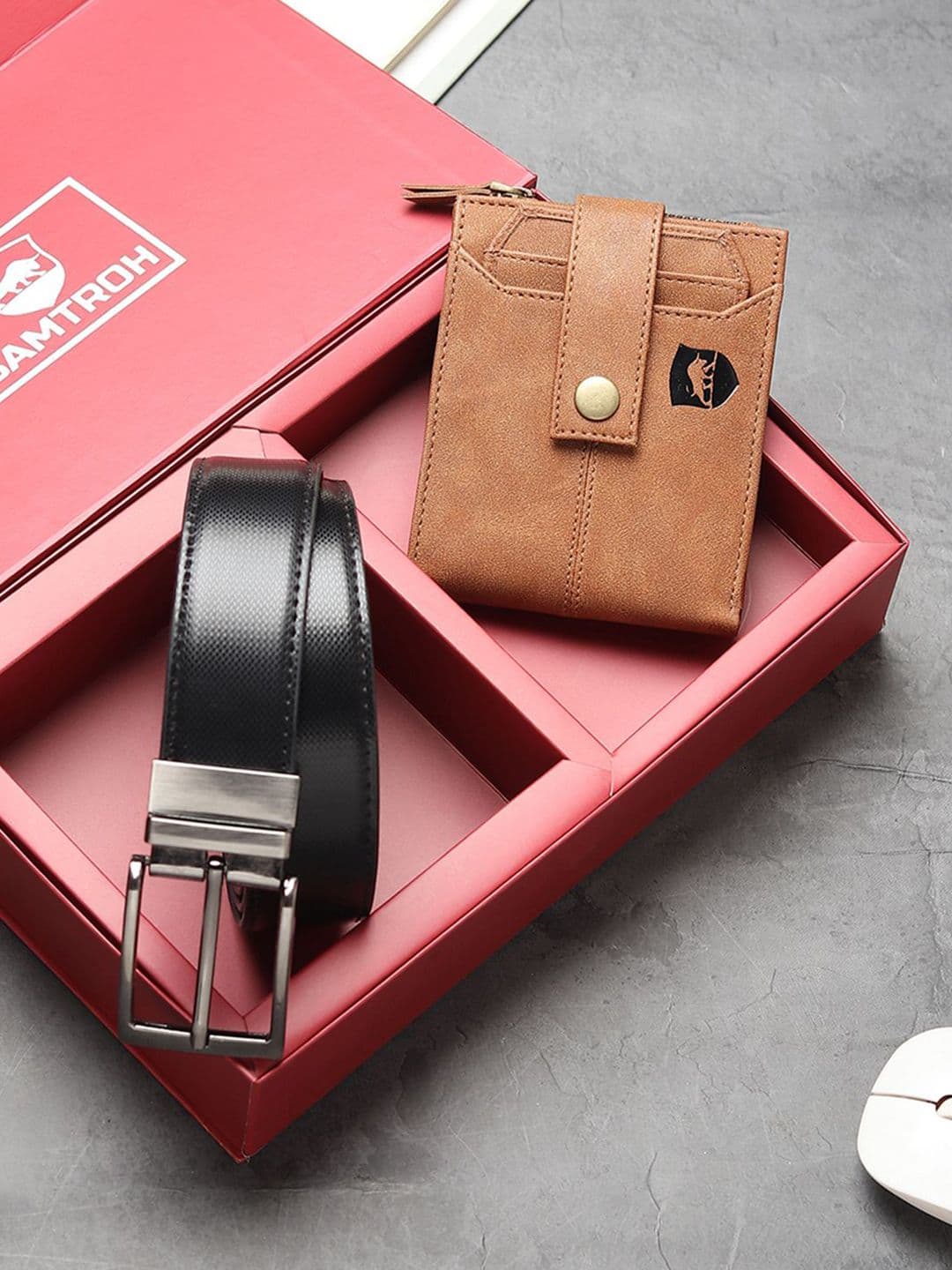 SAMTROH Men Accessory Gift Set Wallet and Belt Comes with a box - view 1