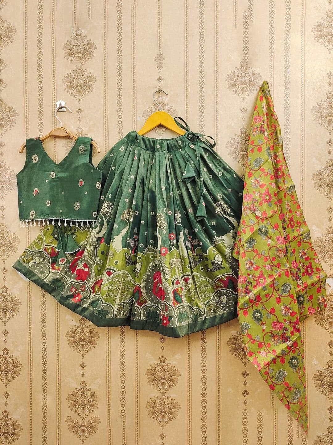 BAESD Girls Printed Ready to Wear Lehenga & Blouse With Dupatta - view 1