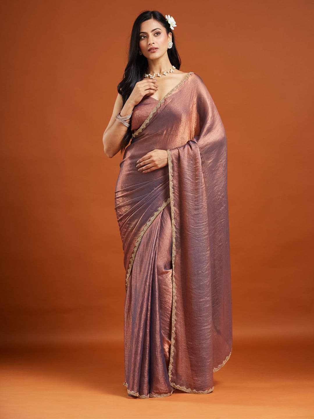 kasee Embellished Beads and Stones Saree - view 1